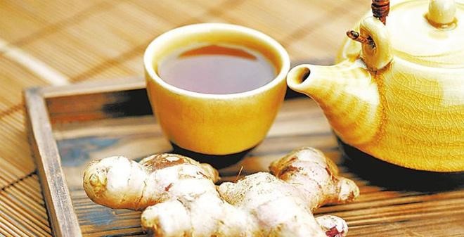 Điều trị viêm hạch bạch huyết bằng trà gừng